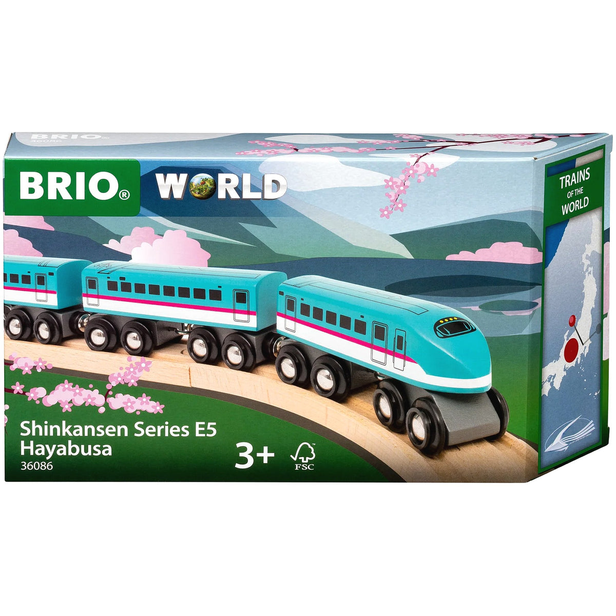 BRIO World - Trains of the World Shinkansen Series E5 Hayabusa Train Set