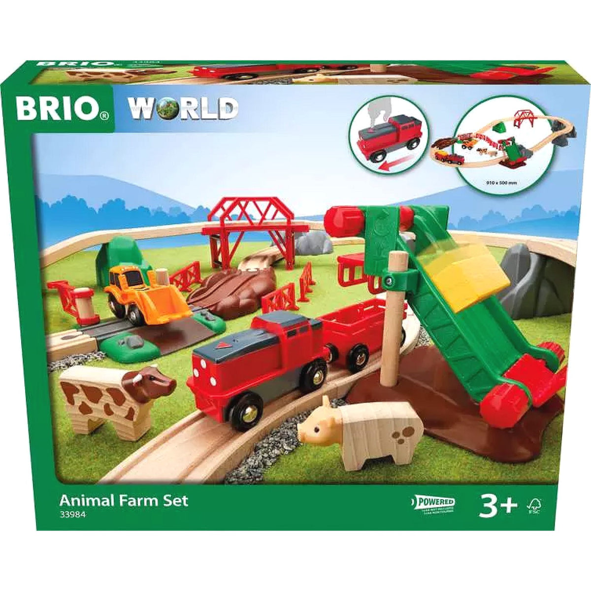 BRIO World - Animal Farm Train Set 30 Pieces