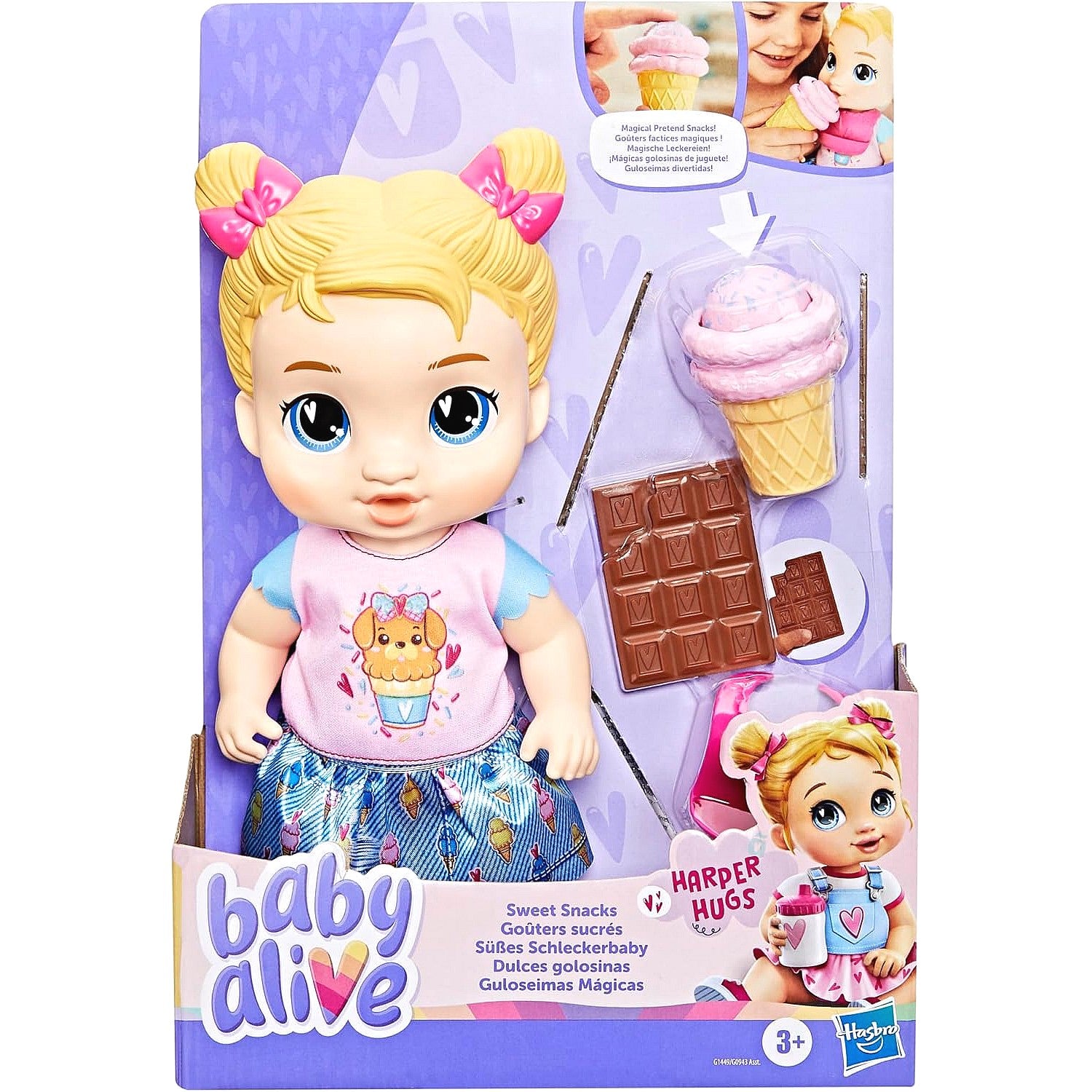 Baby Alive - Sweet Snacks Harper Hugs Doll - Hasbro