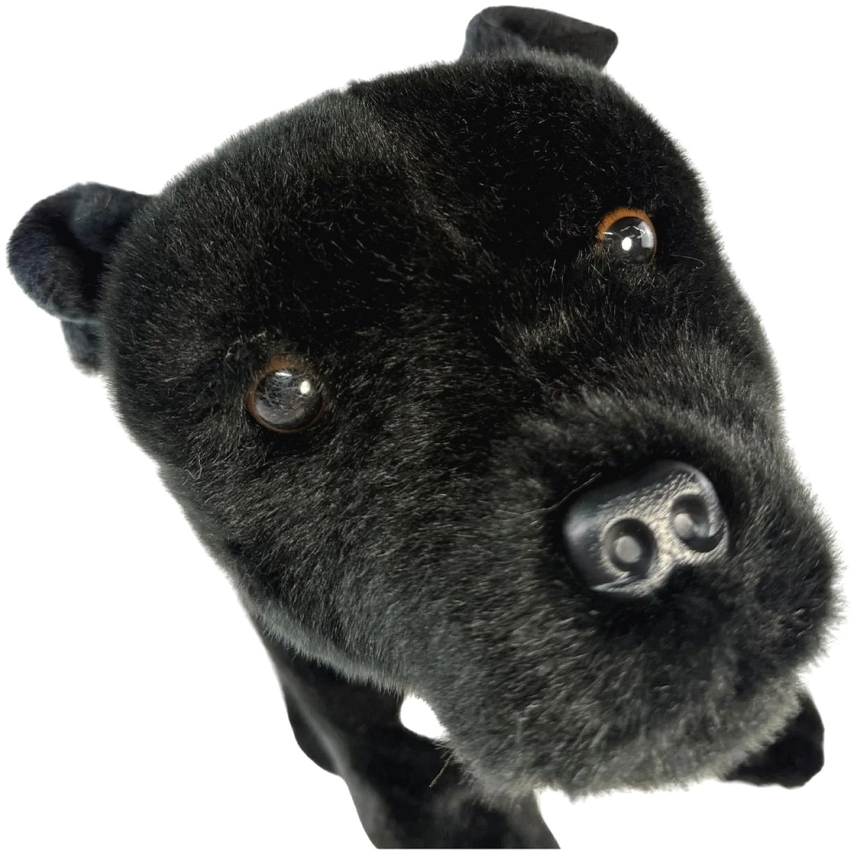 Bocchetta - DJ Black Staffy Sitting Soft Plush 32cm