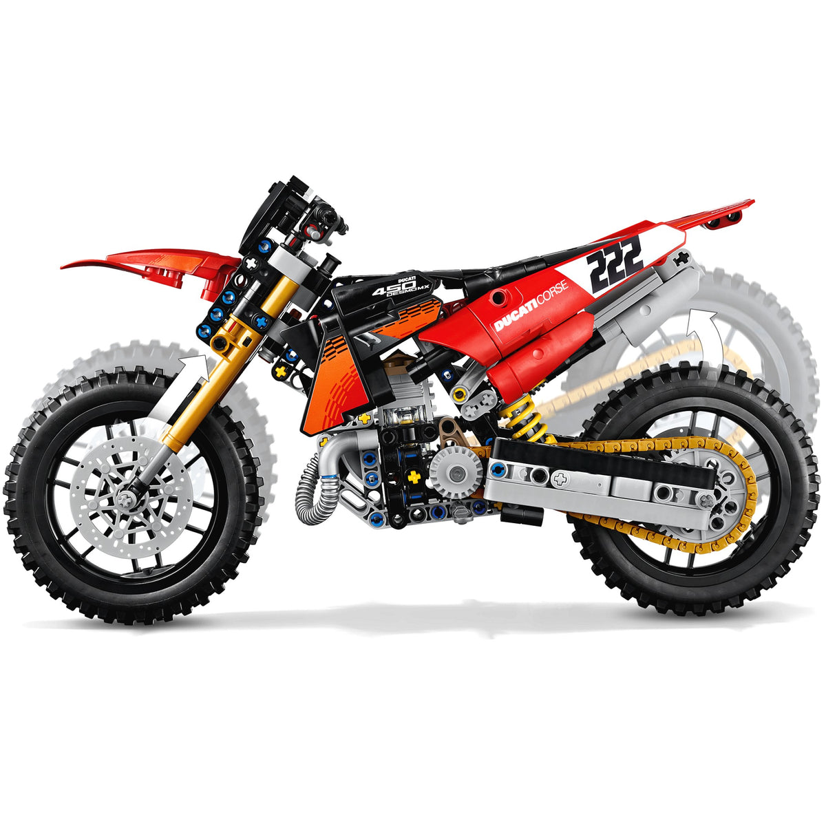 LEGO® 42238 Ducati Desmo450 MX Factory Motorcycle - Technic