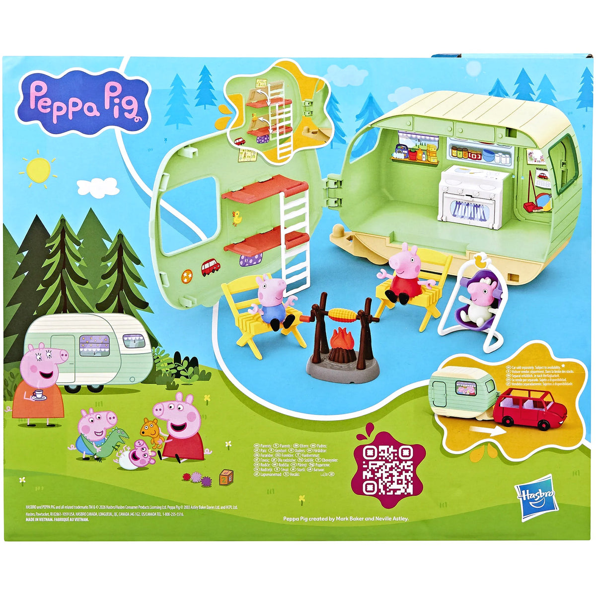 Peppa Pig - Three Little Piggies Caravan Playset - Hasbro