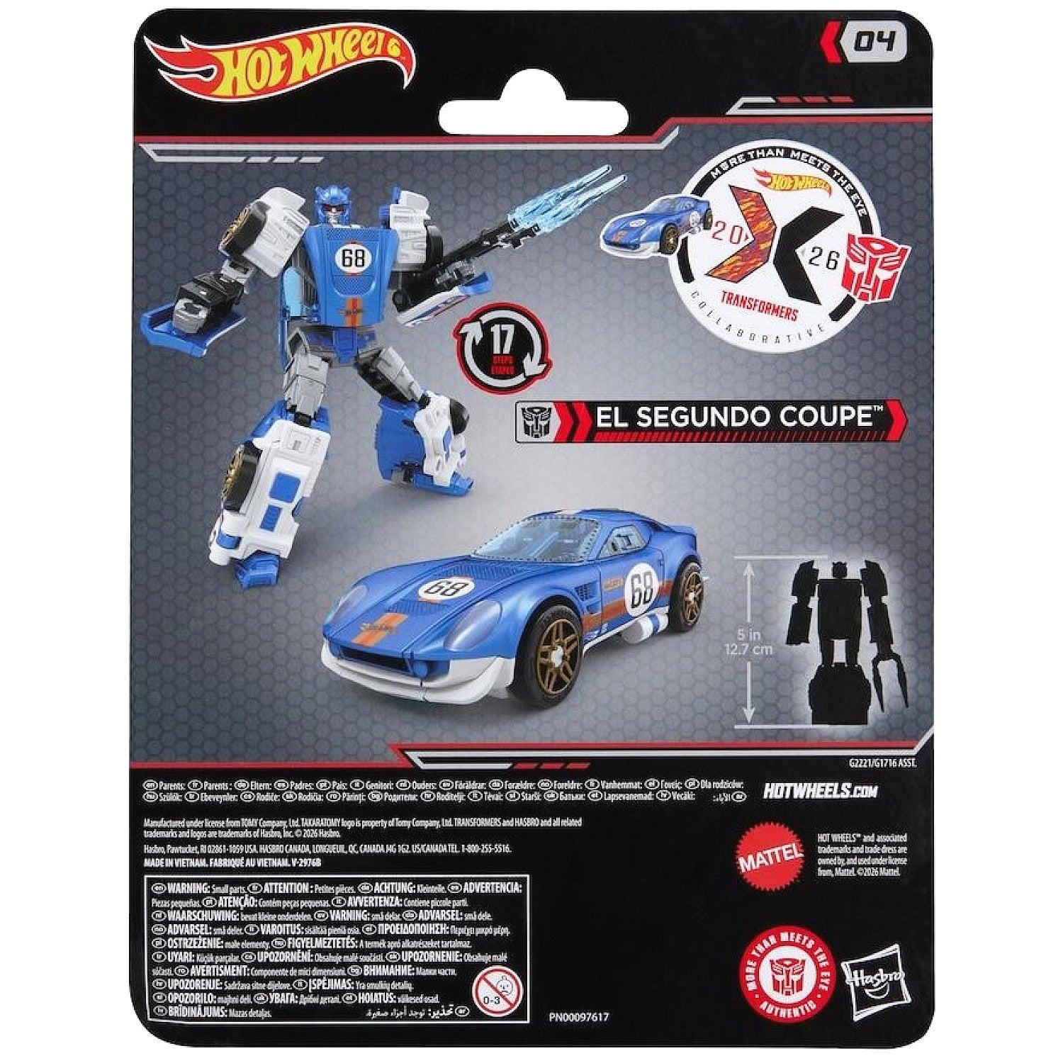 Transformers - Collaborative Hot Wheels X Transformers El Segundo Coupe Action Figure - Hasbro