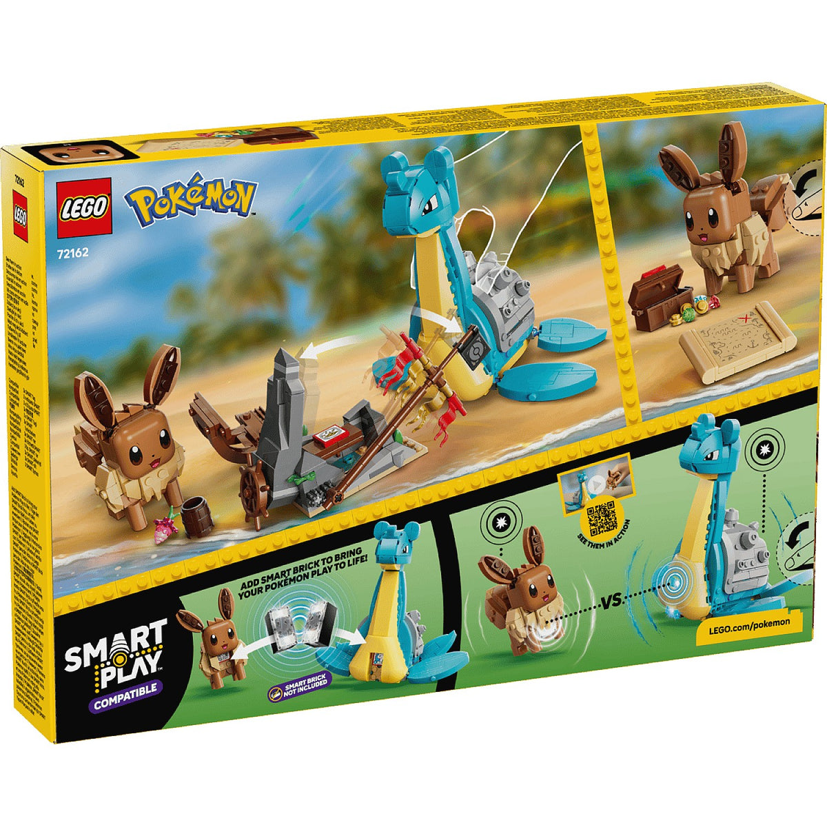 LEGO® 72162 SMART Play™ Compatible Eevee and Lapras's Treasure Hunt - Pokémon™