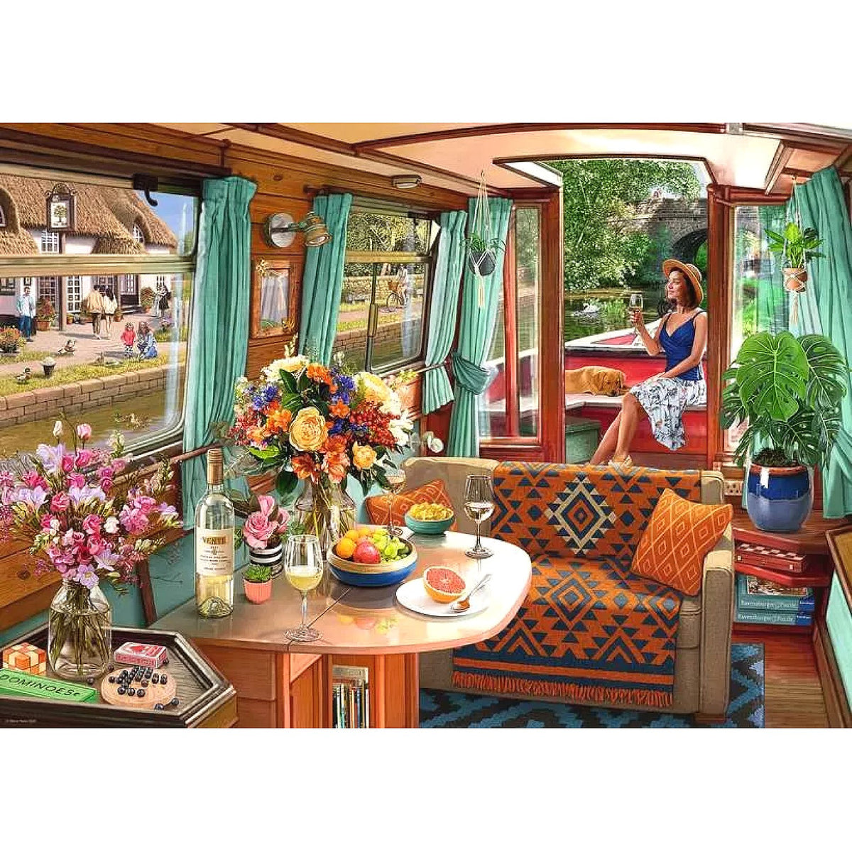 Ravensburger - View from my Window No.1 Canal Boat Jigsaw Puzzle 1000 Pieces