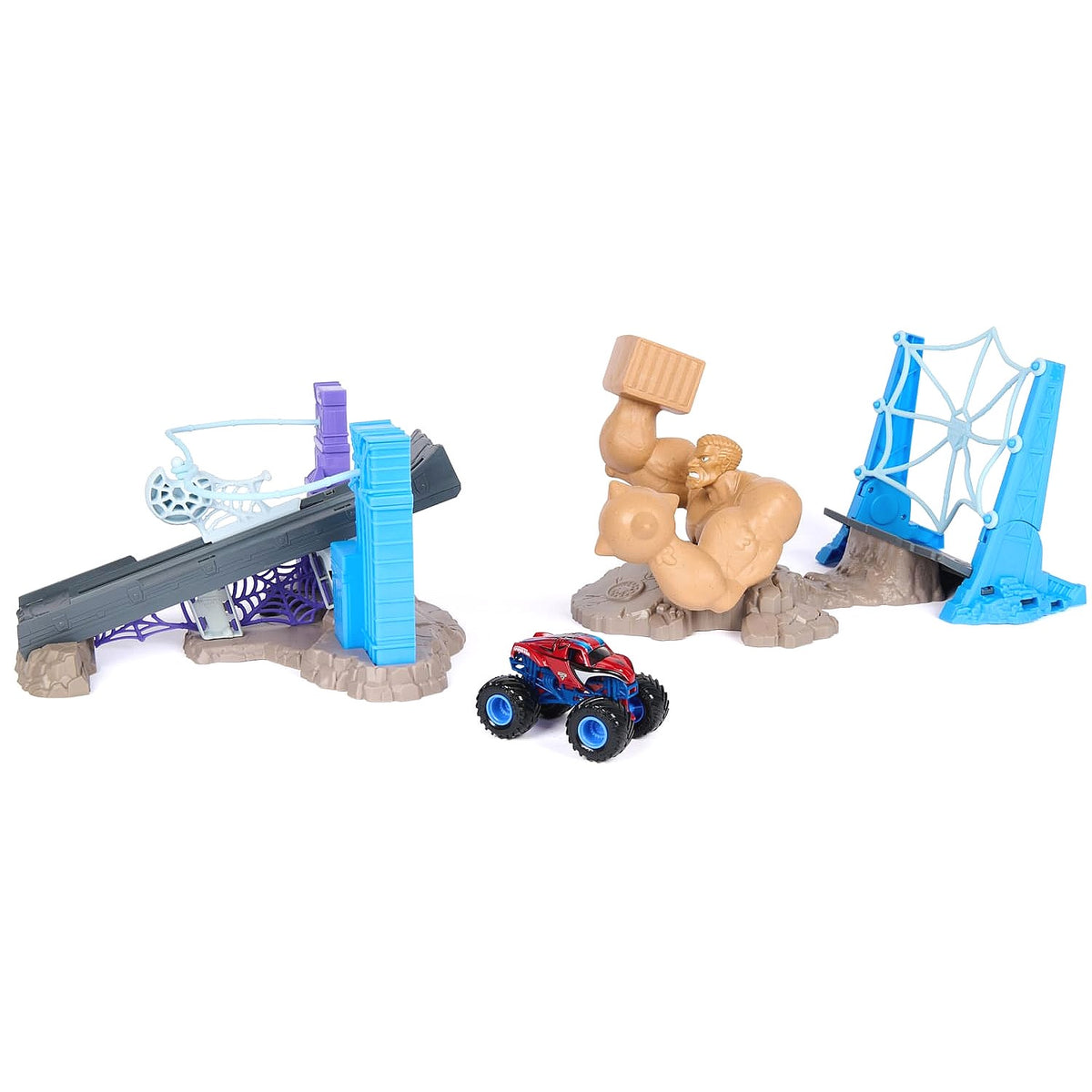 Monster Jam - Marvel Spider-Man Sandman City Battle Playset - Spin Master