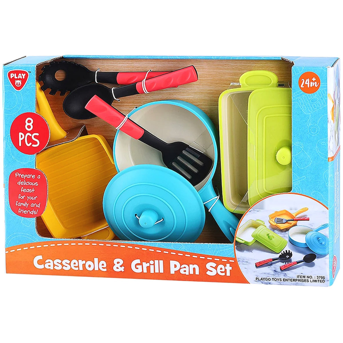 Playgo Toys - Casserole & Grill Pan Toy Set