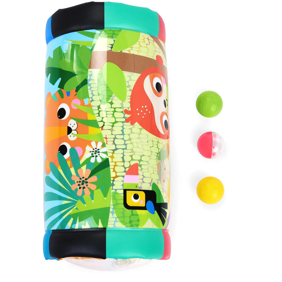 Bright Starts - Roll-Along Rainforest Push & Crawl Inflatable Roller