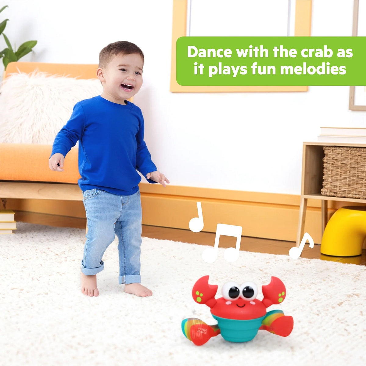 Bright Starts - Rockin Crawling Crab Interactive Music Toy