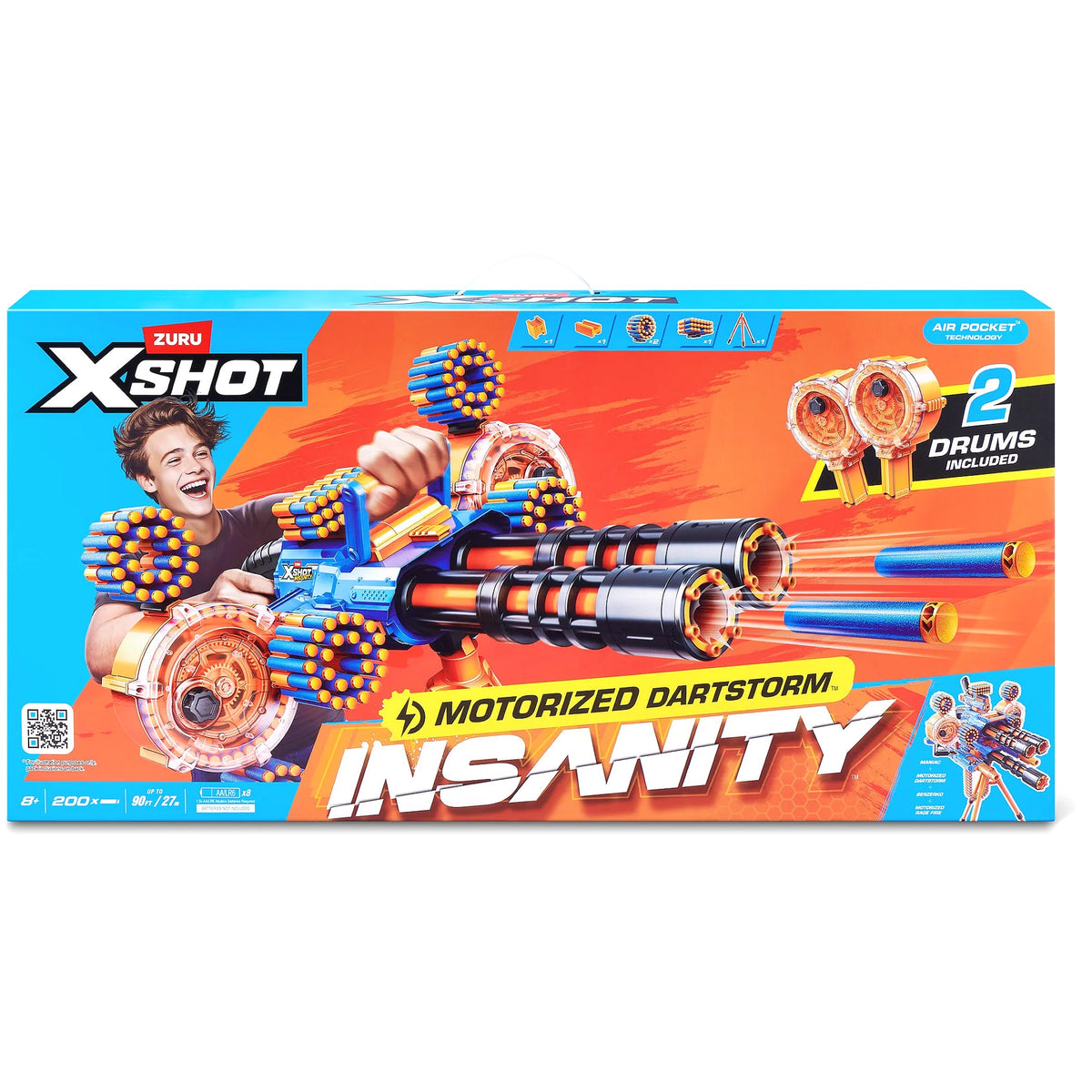 ZURU - Xshot Insanity Motorized Dartstorm With 200 Foam Darts