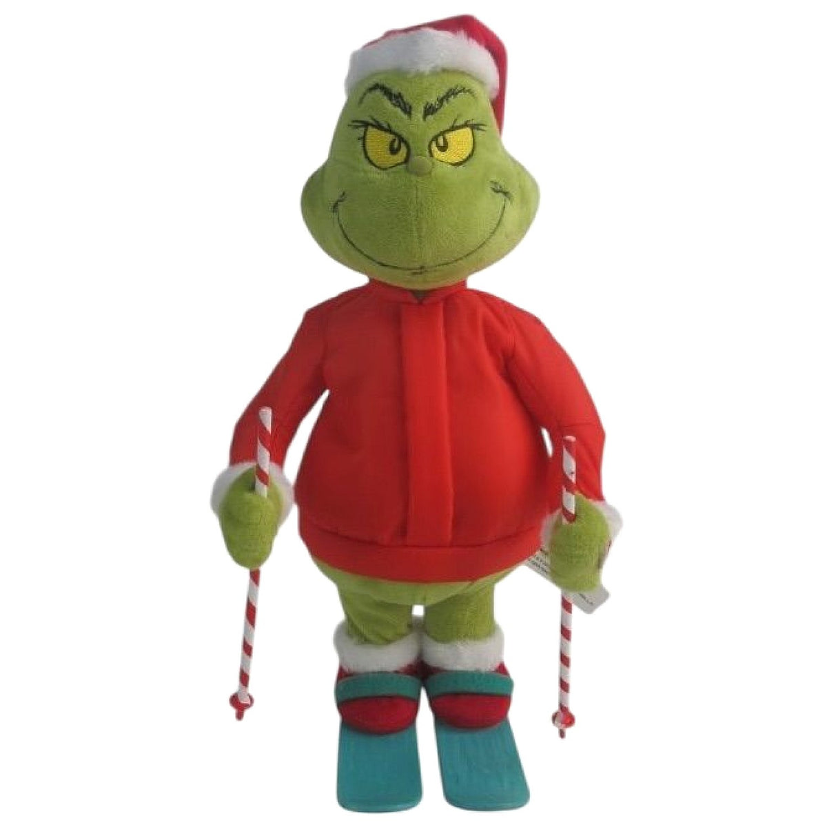 Cotton Candy - Xmas Dr. Seuss The Grinch Skiing with Jacket 35cm Animated Plush - Christmas