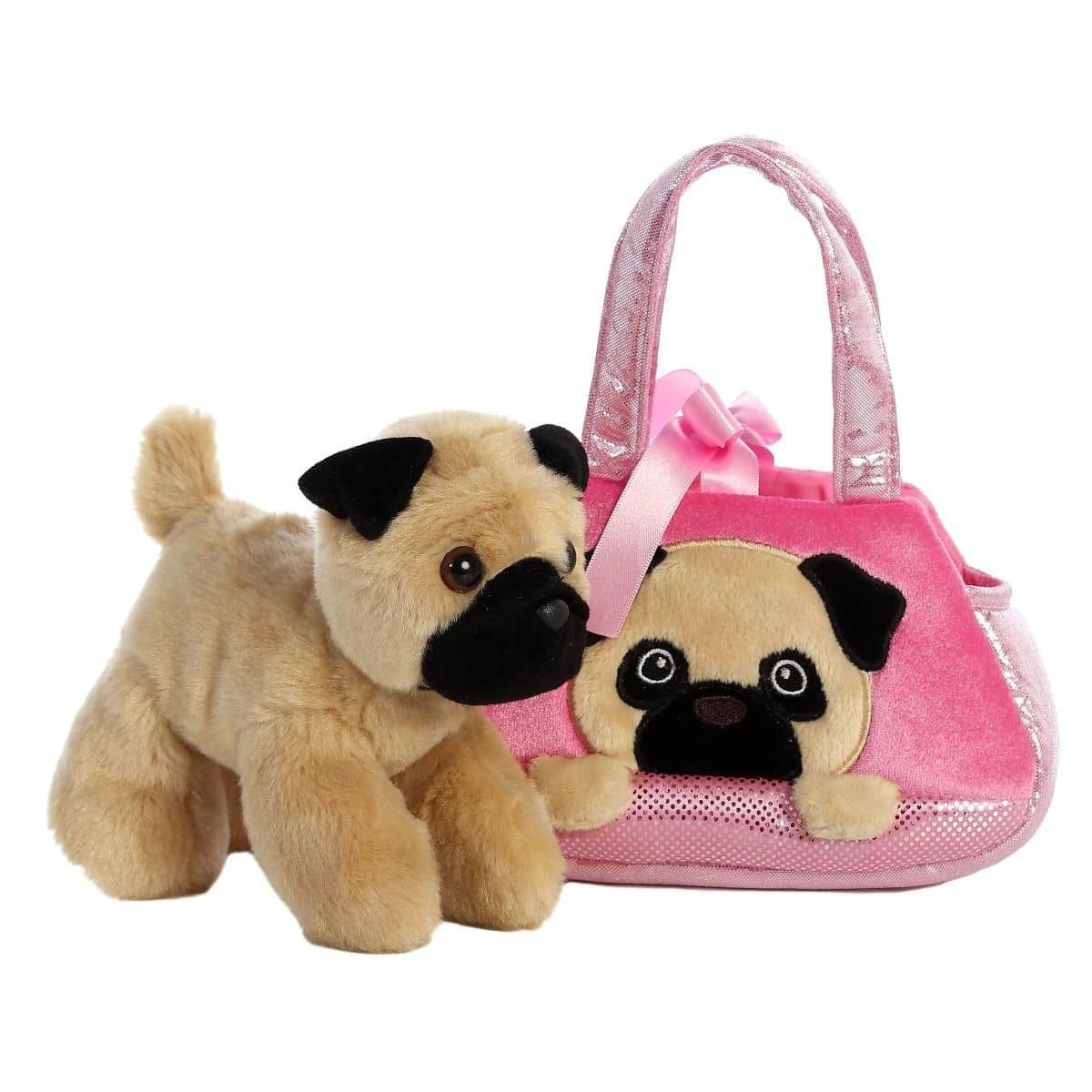 Cotton Candy - Fancy Pals Pug In Pink Pug Bag