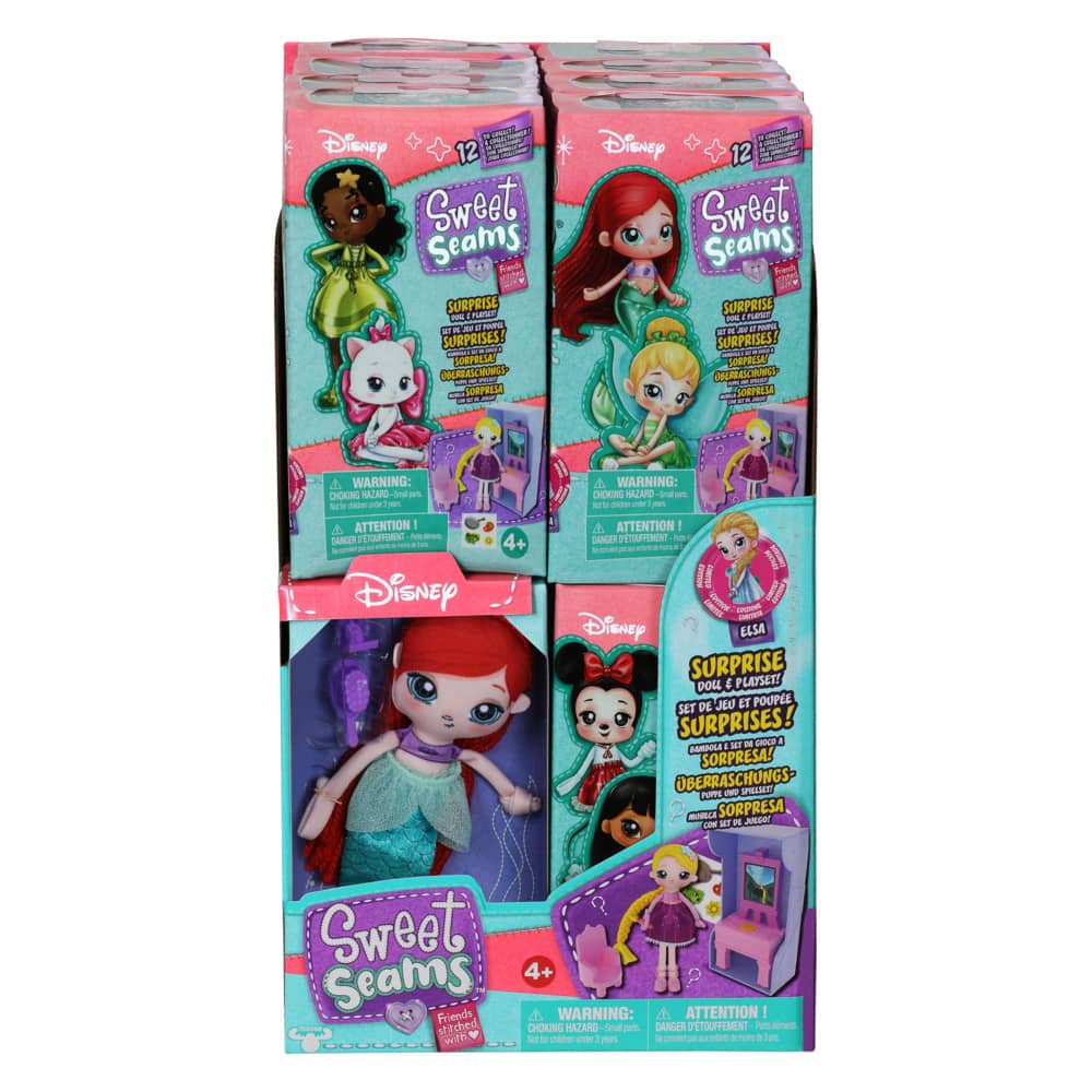 Disney - Sweet Seams - Single Surprise Doll & Playset Pack Assorted