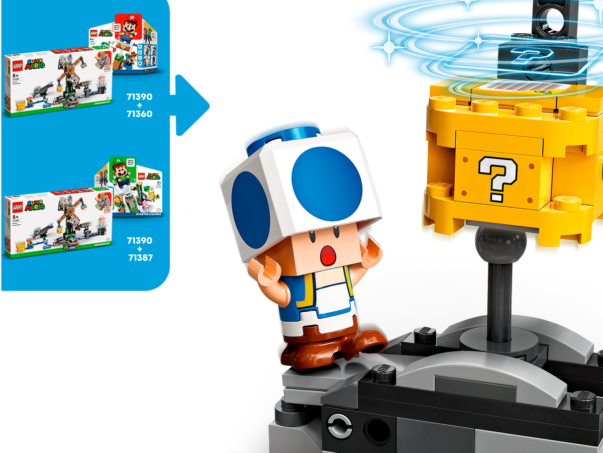 LEGO® 71390 Reznor Knockdown Expansion Set - Super Mario™