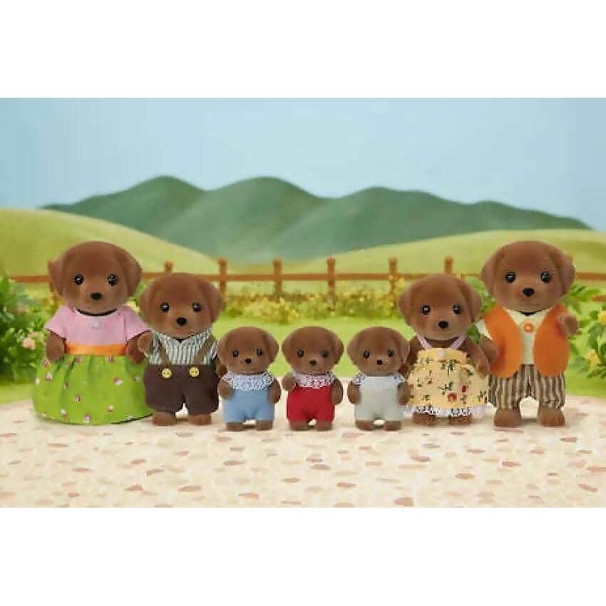 Sylvanian Families - Chocolate Labrador Family Animal Doll Playset