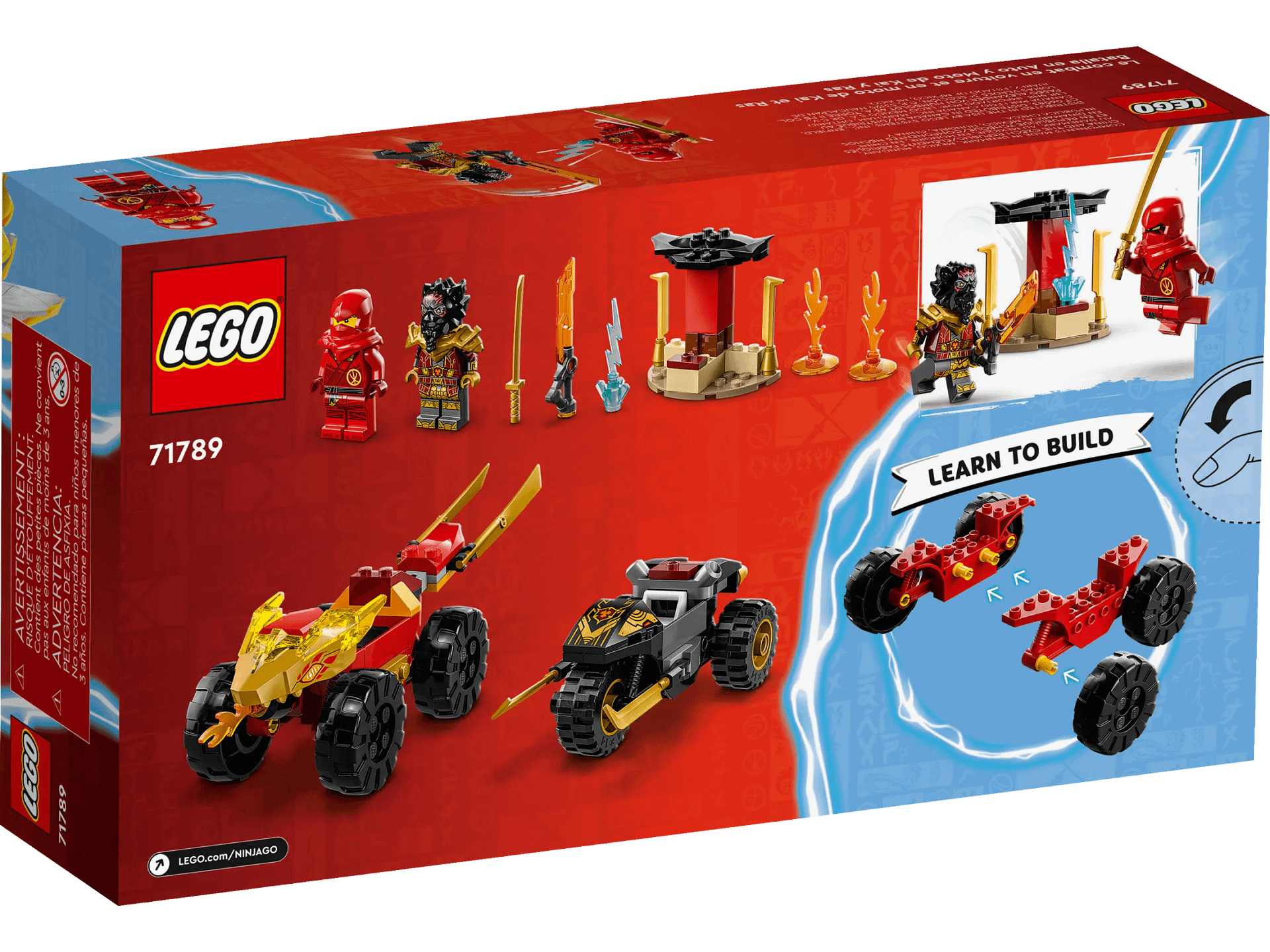 LEGO® 71789 Kai and Ras's Car and Bike Battle - NINJAGO® 4+