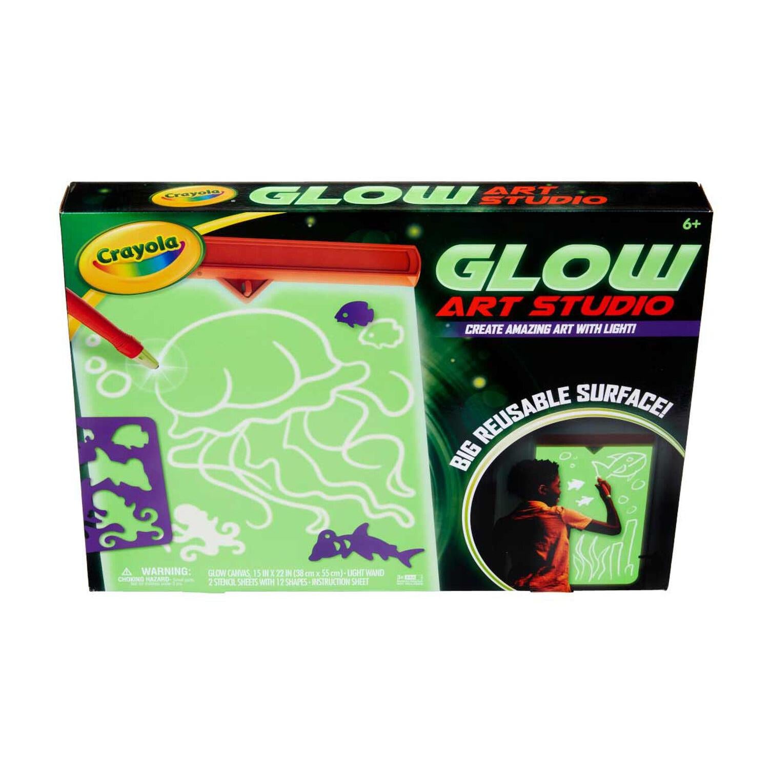Crayola - Glow Art Studio Glow in the Dark Canvas