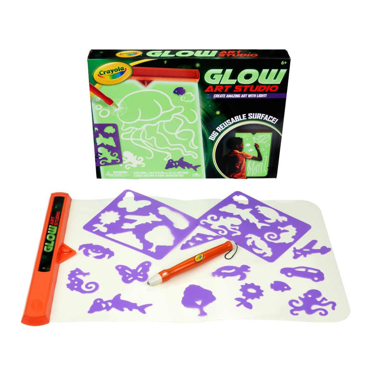Crayola - Glow Art Studio Glow in the Dark Canvas
