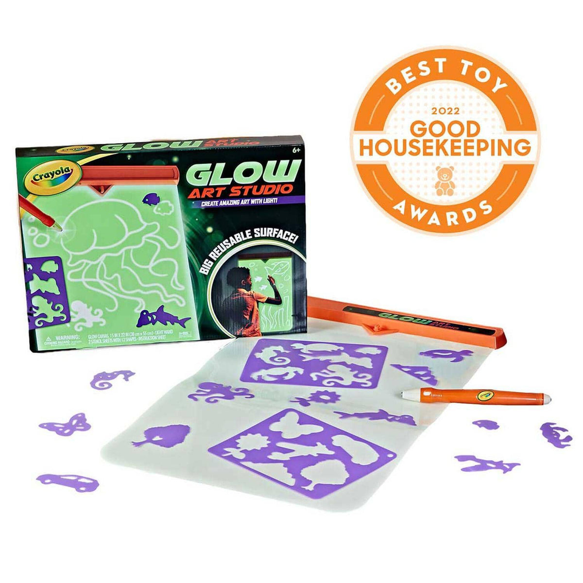 Crayola - Glow Art Studio Glow in the Dark Canvas