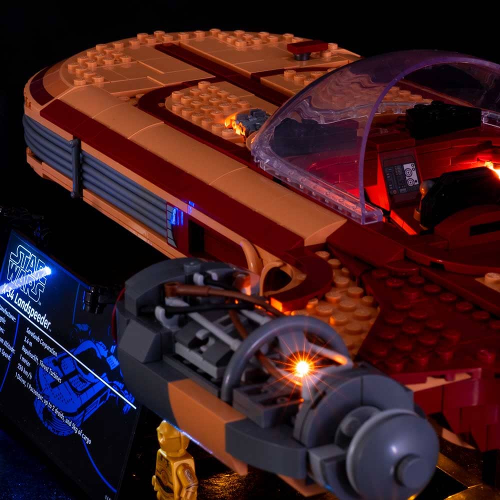 Light My Bricks - LIGHT KIT for LEGO® Star Wars™ UCS Luke Skywalker s Landspeeder 75341