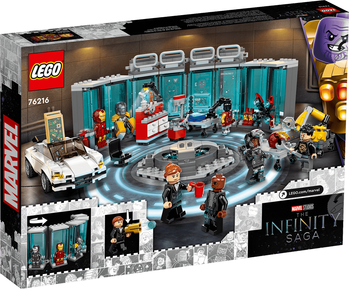 LEGO® 76216 Iron Man Armoury - Marvel Super Heroes