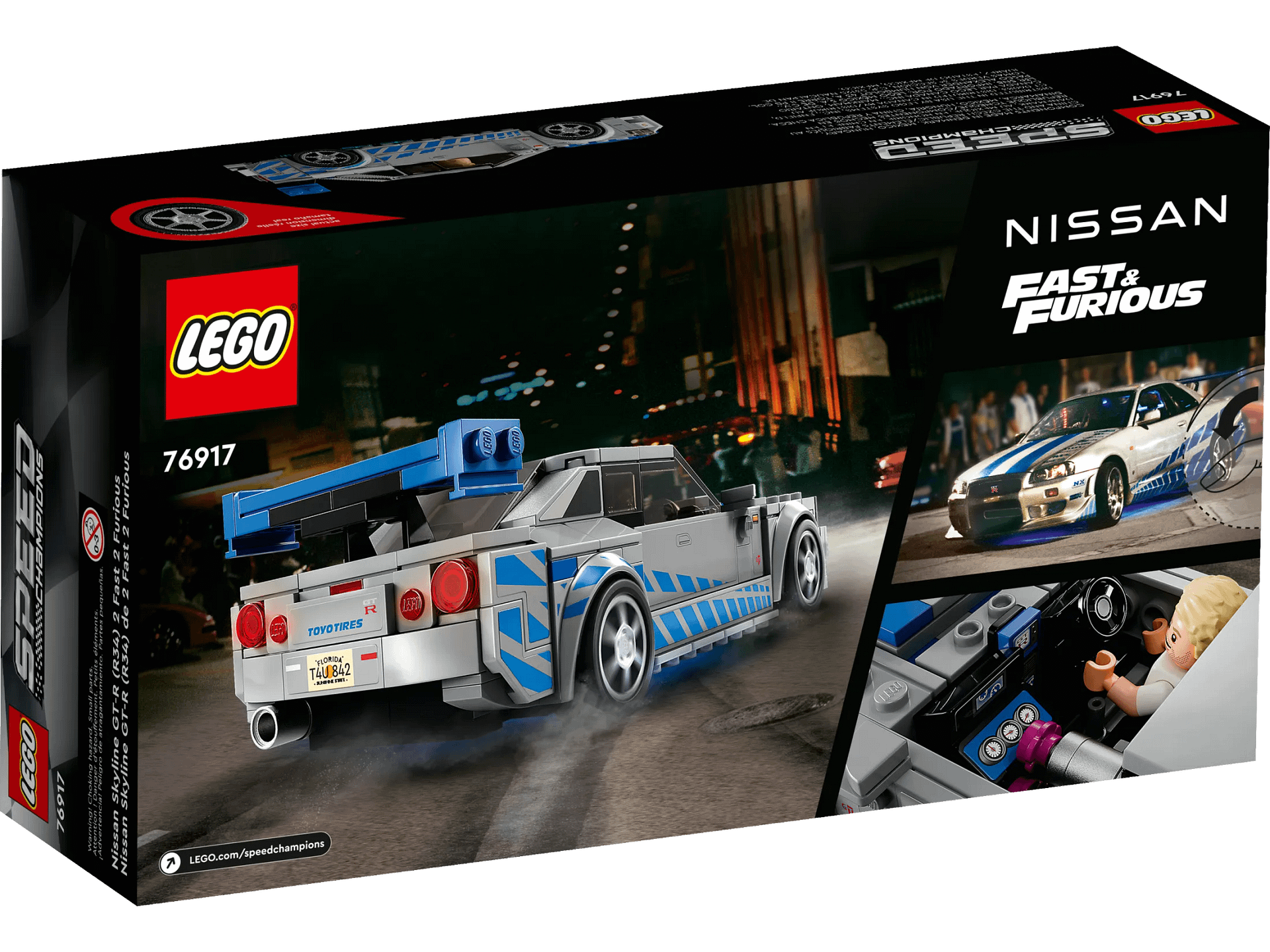 LEGO® 76917 2 Fast 2 Furious Nissan Skyline GT-R (R34) - Speed Champions