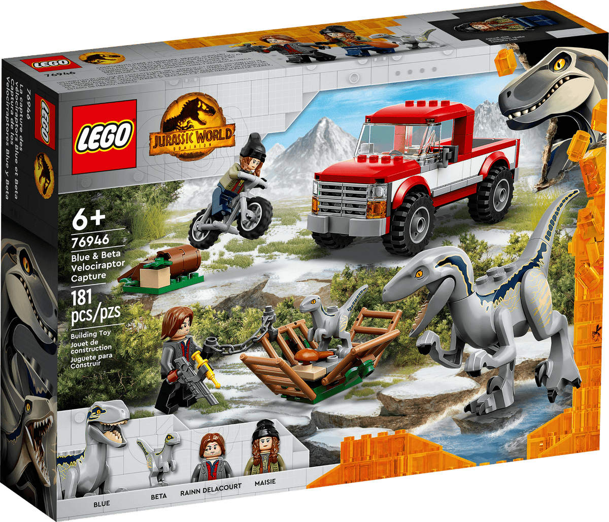 LEGO® 76946 Blue & Beta Velociraptor Capture - Jurassic World™
