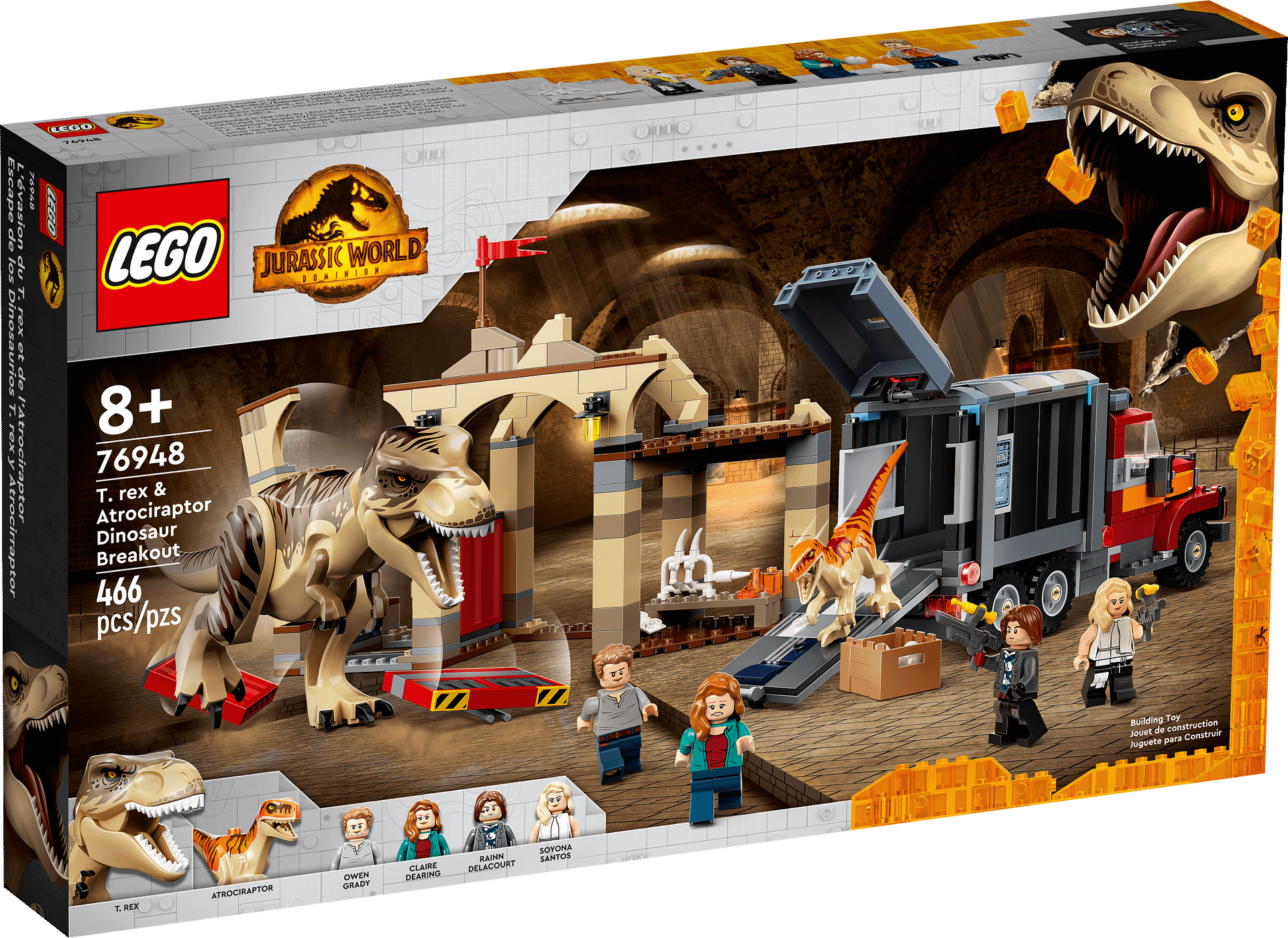 LEGO® 76948 T. rex & Atrociraptor Dinosaur Breakout - Jurassic World™