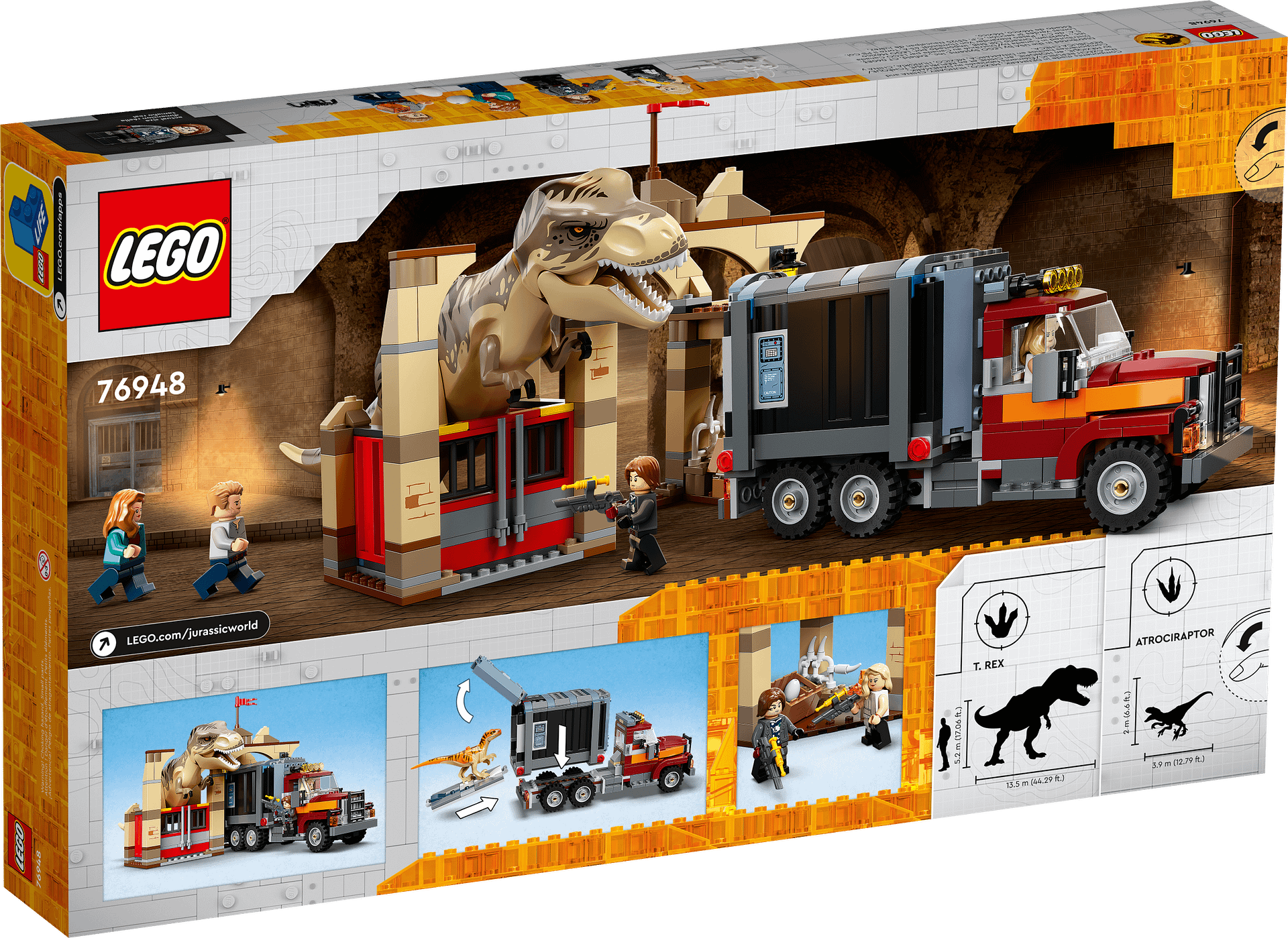 LEGO® 76948 T. rex & Atrociraptor Dinosaur Breakout - Jurassic World™