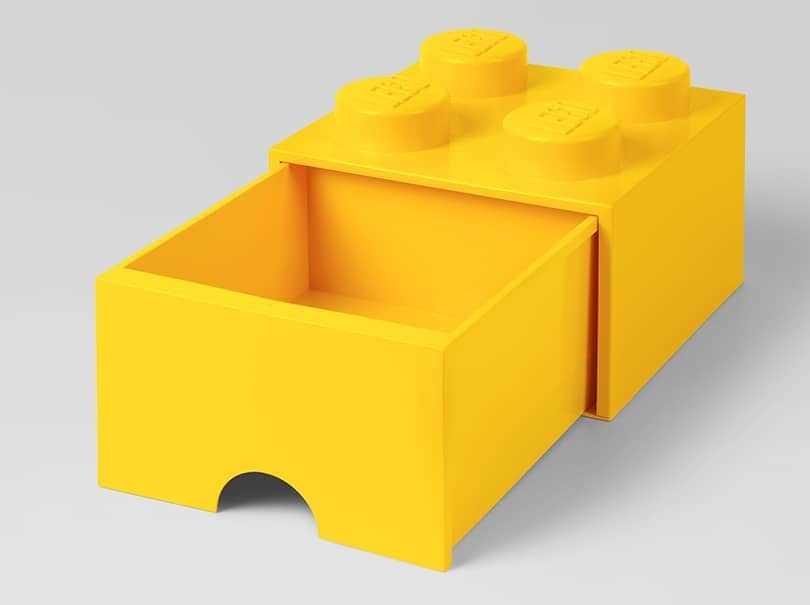 LEGO® Brick Drawer 4 Knobs (1 Drawer) Storage Brick Bright Yellow 4005 - Room Copenhagen