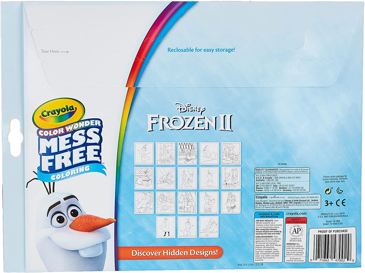 Crayola - Disney Frozen Color Wonder Set - Mess Free Markers Crayola
