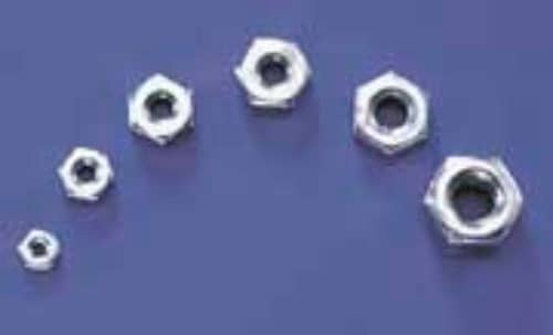 DUBRO - 2.0MM STEEL HEX NUTS 2103 4PCS
