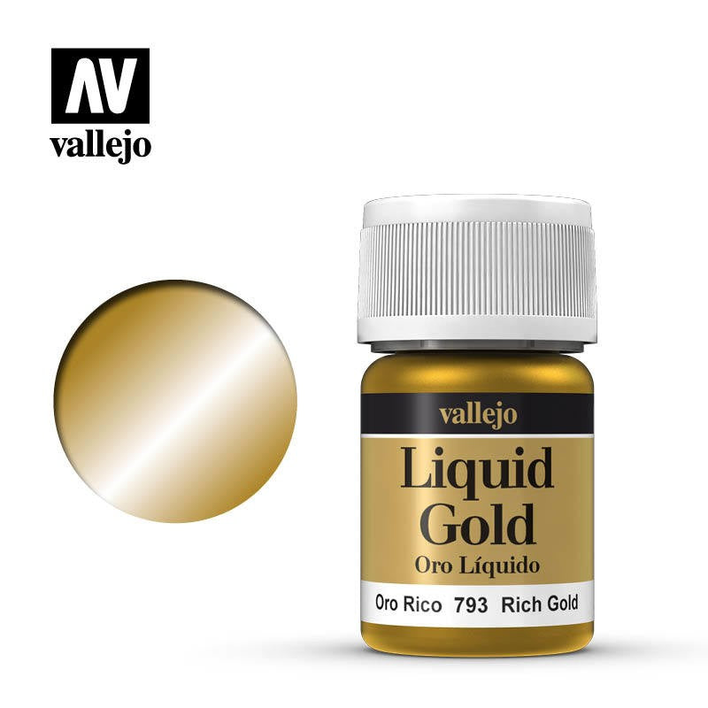 VALLEJO MODEL LIQUID RICH GOLD 35ML AV70793 35ML