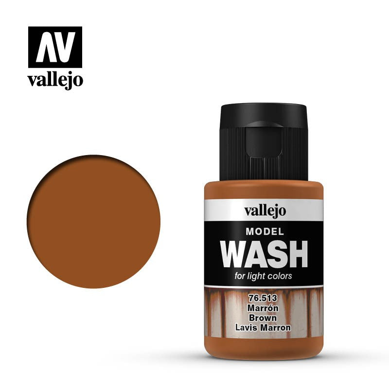 VALLEJO MODEL WASH BROWN 76513 35ML