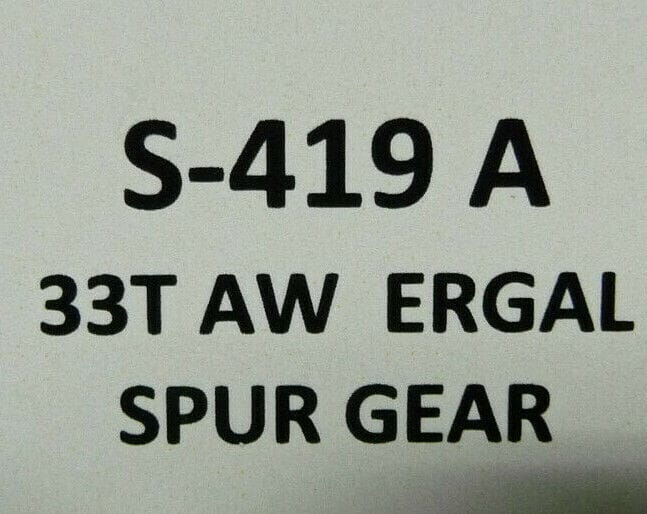 BRM - S-419 A 33T AW ERGAL SPUR GEAR