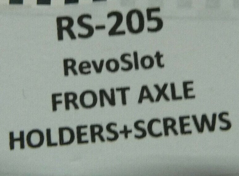 BRM - SLOT RS-205 REVOSLOT FRONT AXLE HOLDERS + SCREWS