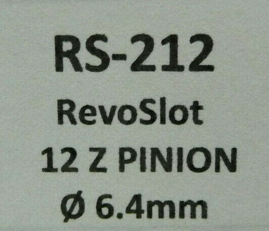 BRM - SLOT RS-212 REVOSLOT 12 Z PINION DIA 6.4MM