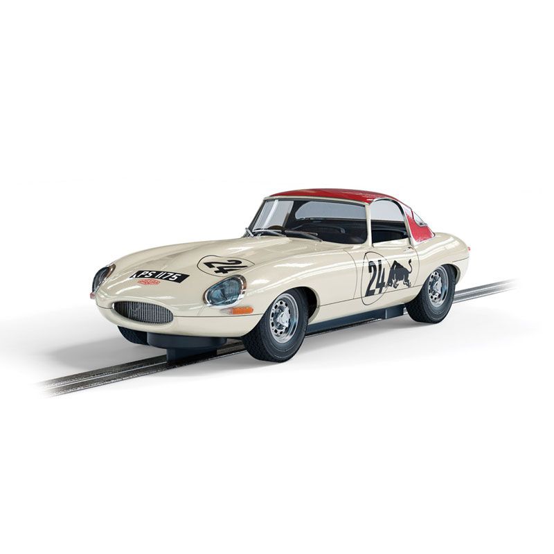 SCALEXTRIC - C4232 JAGUAR E TYPE GOODWOOD REVIVAL ADRIAN NEWEY SLOT CAR ALSO SUITS CARRERA