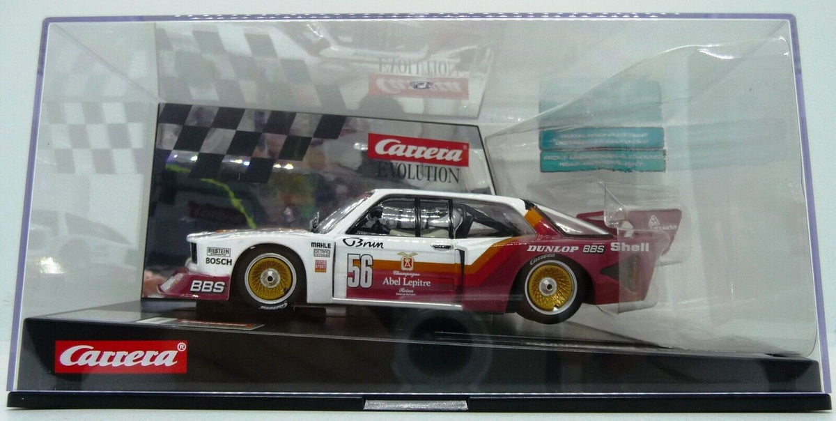 CARRERA - EVOLUTION 1:32 - BMW 320 TURBO TEAM SCHNITZER NO56 LATE 1980 - SLOT CAR ALSO SUITS SCALEXTRIC