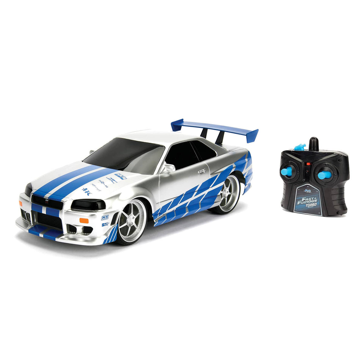 Fast & Furious - Rc Brian's 2002 Nissan Skyline Gt-r (bnr34) (1:16) Remote Control