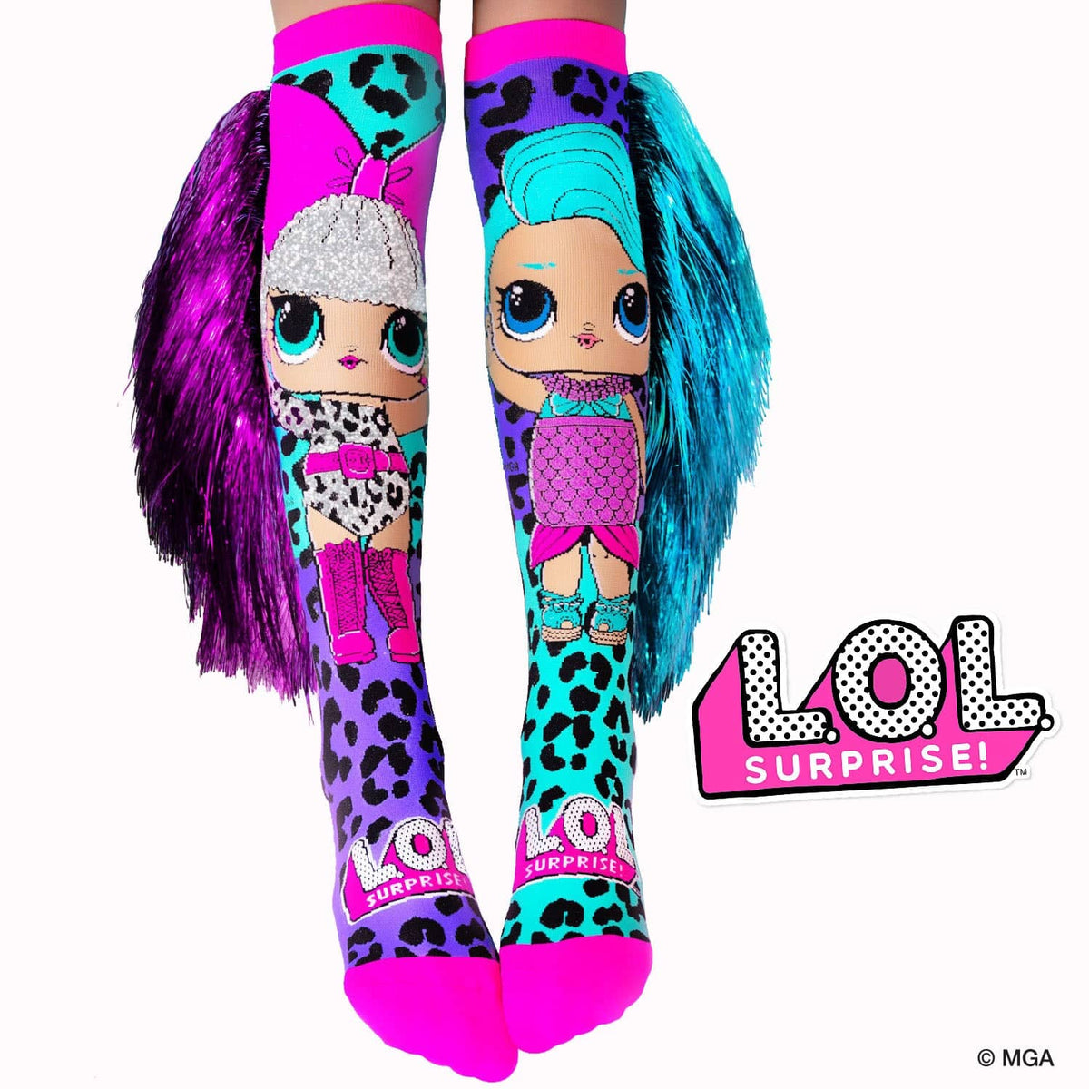 Madmia - Socks Toddler Age 3-5y Lol Disco Dolls Toddler