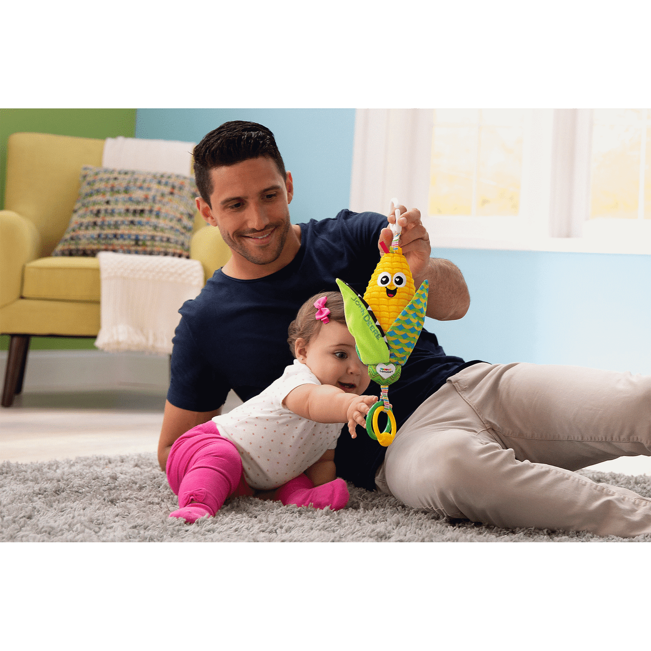 John Deere - Tomy Lamaze Clip & Go - Corn E. Cobb Baby Toy Tomy