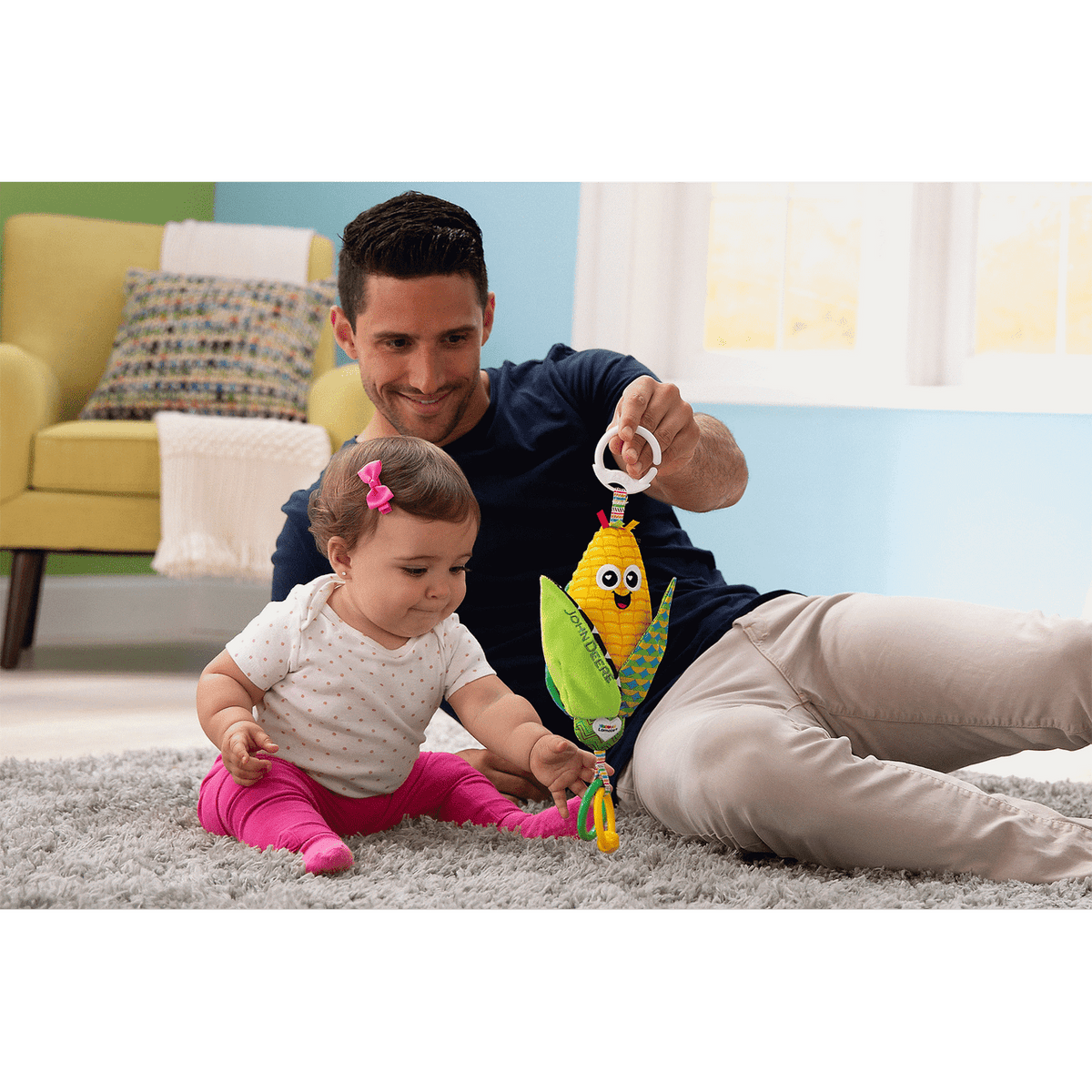 John Deere - Tomy Lamaze Clip & Go - Corn E. Cobb Baby Toy Tomy
