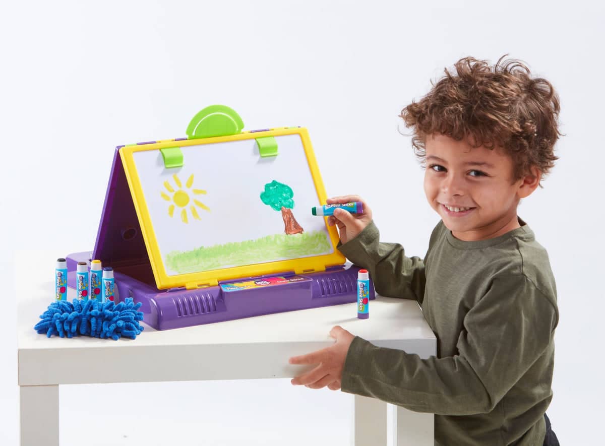 Little Brian - Mini Art Station Chalk and Paint Stick 2 in 1 Drawing Playset