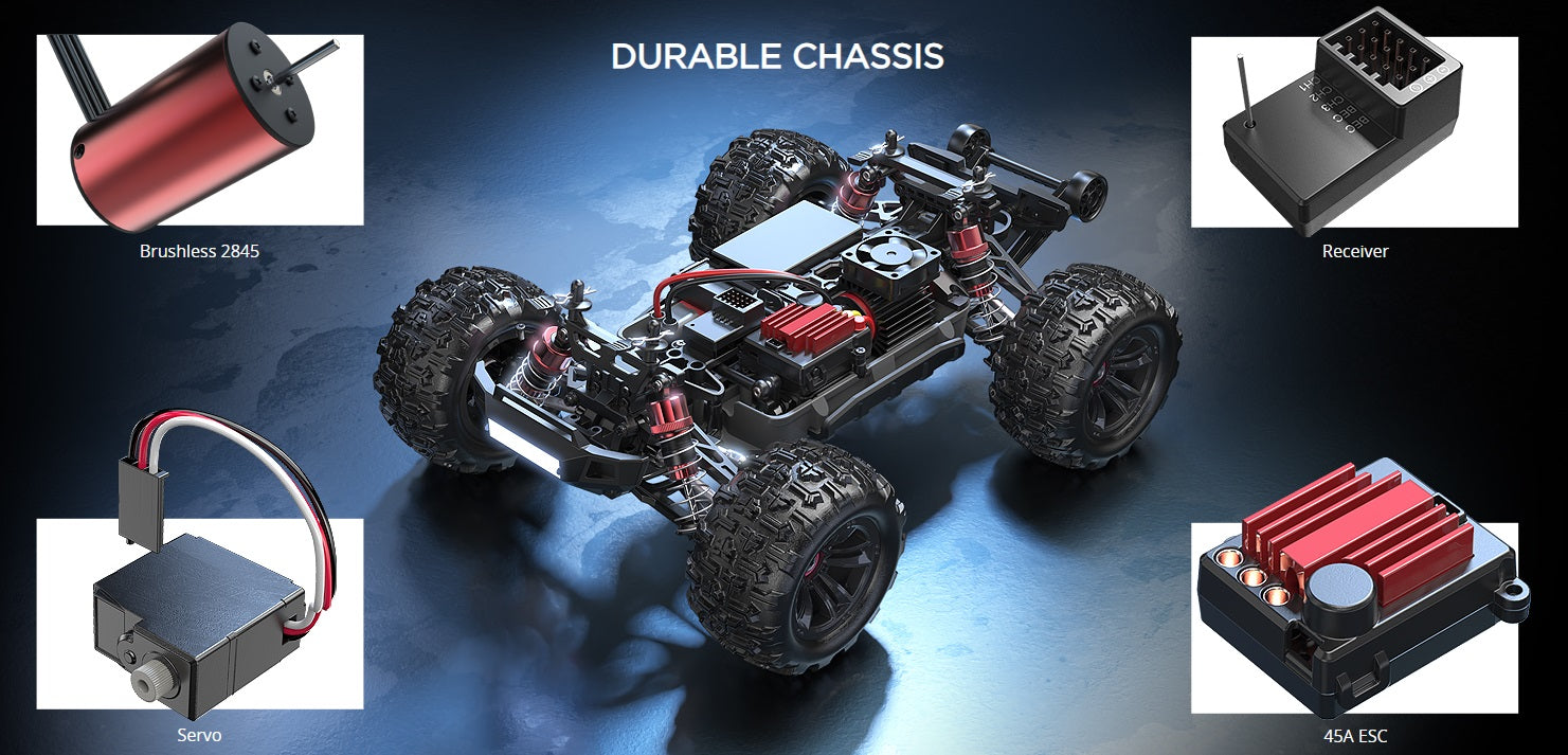 MJX - 1:16 HYPER GO 4WD BRUSHLESS 45KM 2S 2.4GHZ RC TRUGGY (16210)