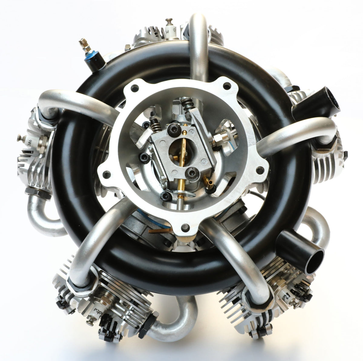 NGH 150cc 4 Stroke 5 Cylinder Radial Gas Engine with Electronic Ignition including  exhaust collector ring