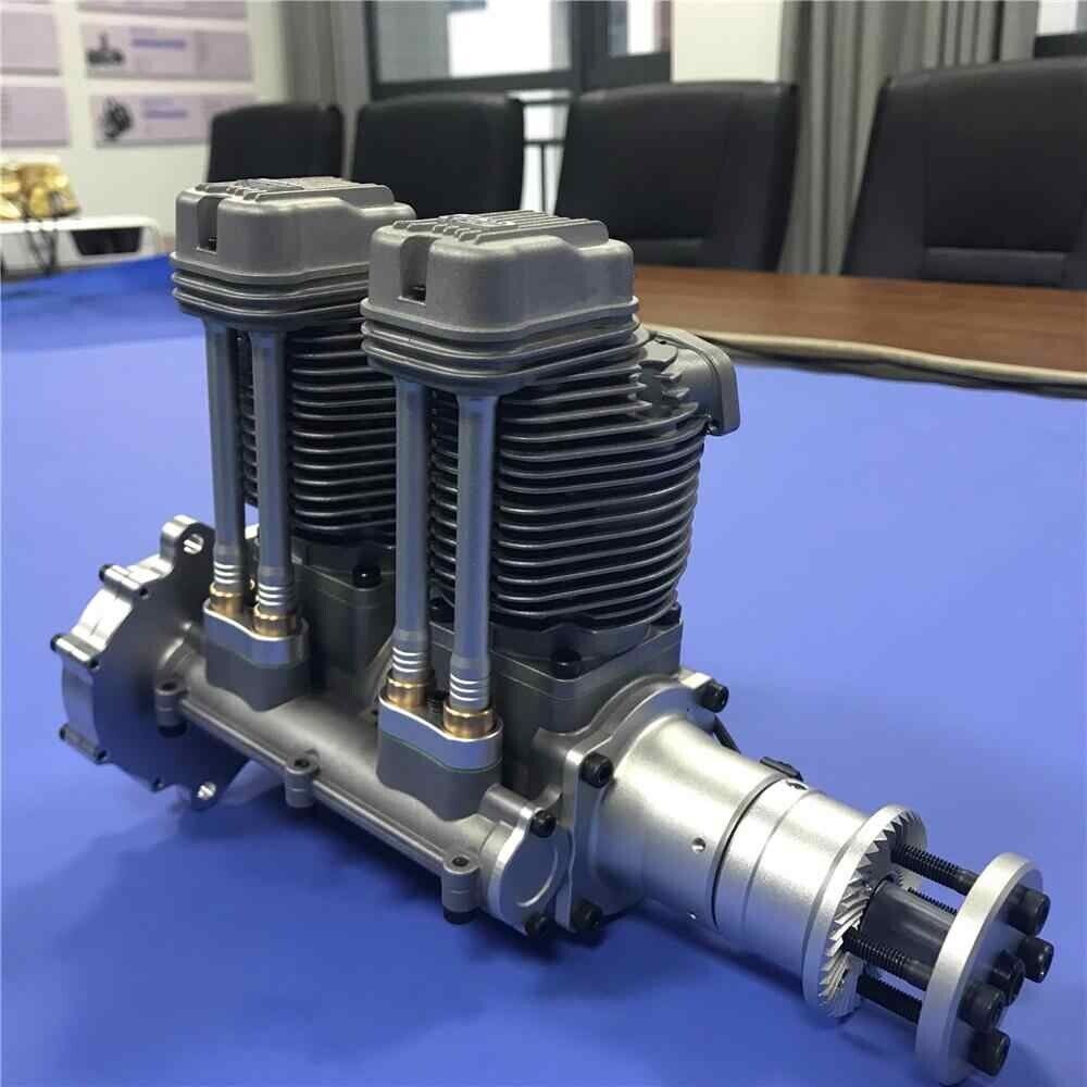 NGH - GF60I2 INLINE TWIN CYLINDER 60CC 4-STROKE GAS ENGINE W/EXHAUST STAC