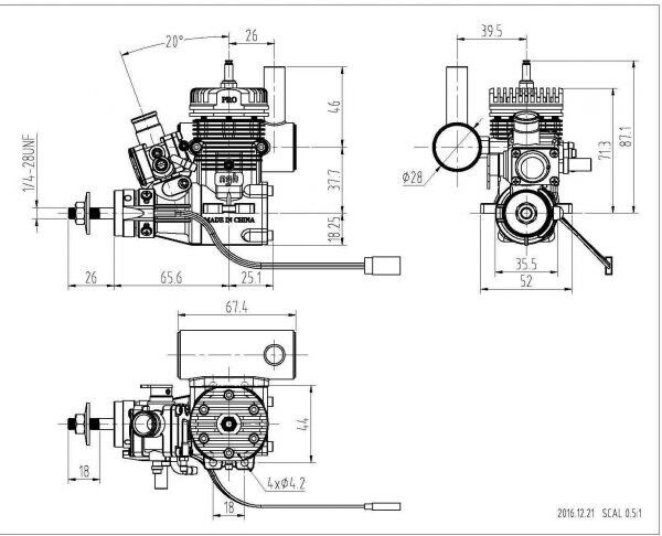 NGH - GT09 PRO 9CC 2-STROKE GAS ENGINE WITH MUFFLER