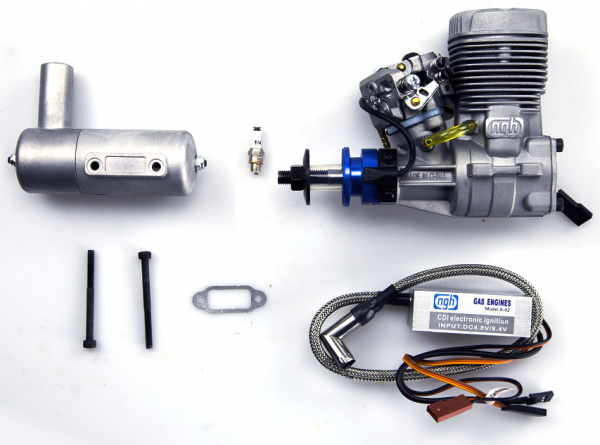 NGH - GT17 17CC 2-STROKE GAS ENGINE WITH MUFFLER