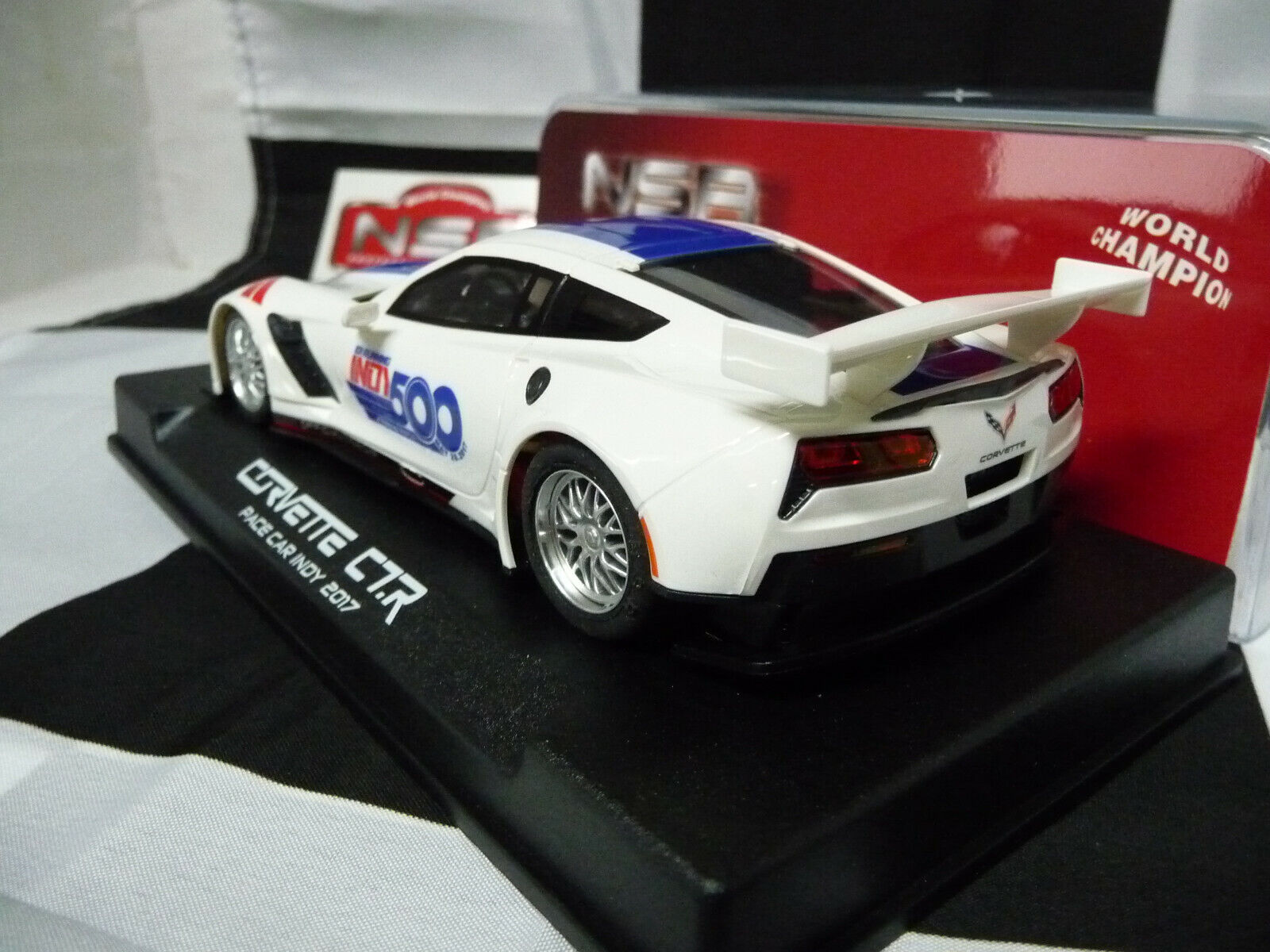 NSR - 1:32 0062AW CORVETTE C7R PACE CAR INDY 2017 SLOT CAR ALSO SUITS SCALEXTRIC/CARRERA